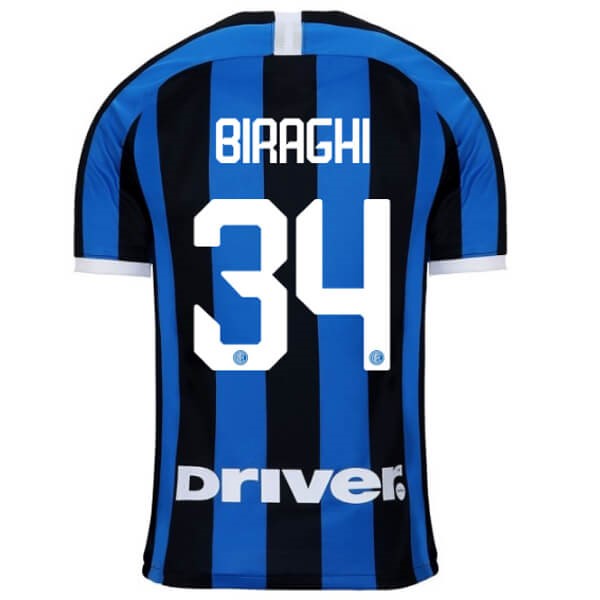 Replicas Camiseta Inter NO.34 Biraghi 1ª 2019/20 Azul